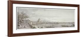 View of the River Thames, London, C1750-Canaletto-Framed Giclee Print