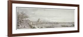 View of the River Thames, London, C1750-Canaletto-Framed Giclee Print