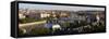 View of the River Vltava and Bridges, Prague, Czech Republic, Europe-Gavin Hellier-Framed Stretched Canvas