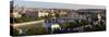 View of the River Vltava and Bridges, Prague, Czech Republic, Europe-Gavin Hellier-Stretched Canvas