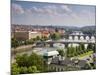 View of the River Vltava and Bridges, Prague, Czech Republic, Europe-Gavin Hellier-Mounted Photographic Print