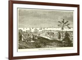 View of the Roadstead, Singapore-English School-Framed Giclee Print