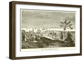 View of the Roadstead, Singapore-English School-Framed Giclee Print