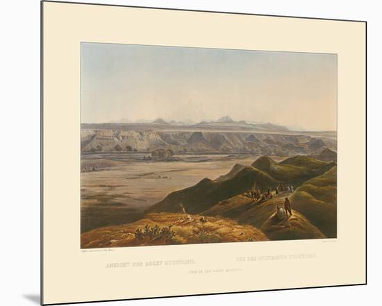 View of the Rockies-Karl Bodmer-Mounted Premium Giclee Print