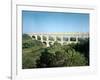 View of the Roman Aqueduct, Built circa 19 BC-null-Framed Giclee Print