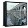 View of the Roman Aqueduct Probably Dating from the Time of Augustus (63 BC-14 AD)-null-Framed Stretched Canvas