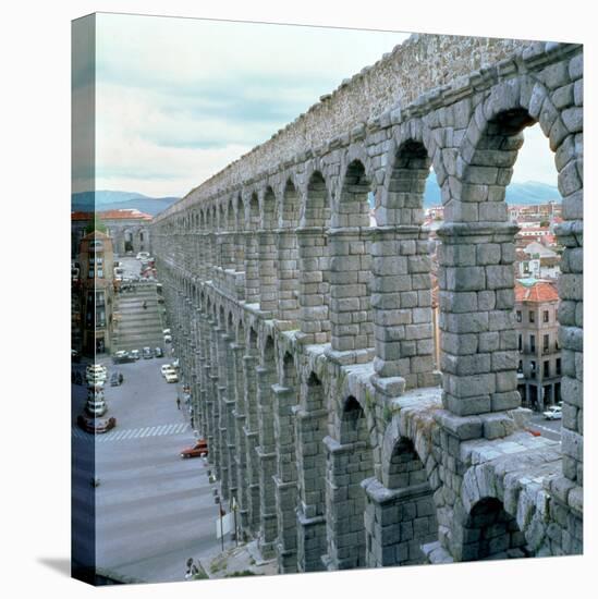 View of the Roman Aqueduct Probably Dating from the Time of Augustus (63 BC-14 AD)-null-Stretched Canvas