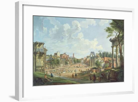 View of the Roman Forum, 1747-Giovanni Paolo Panini-Framed Giclee Print