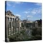 View of the Roman Forum, 5th Century Bc-CM Dixon-Stretched Canvas