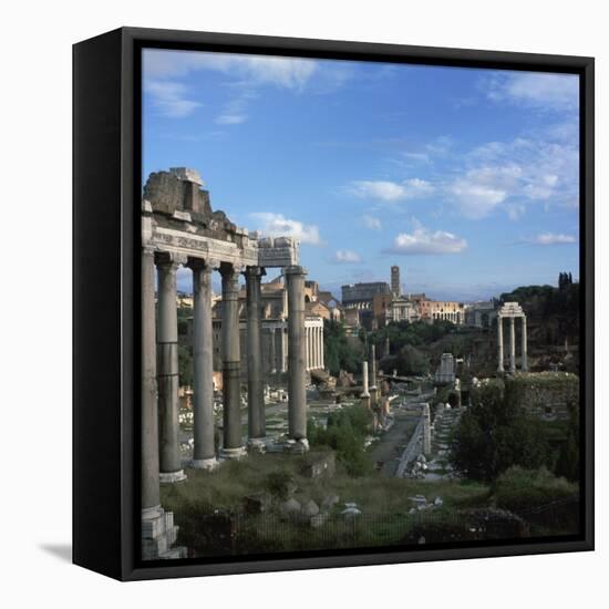 View of the Roman Forum, 5th Century Bc-CM Dixon-Framed Stretched Canvas