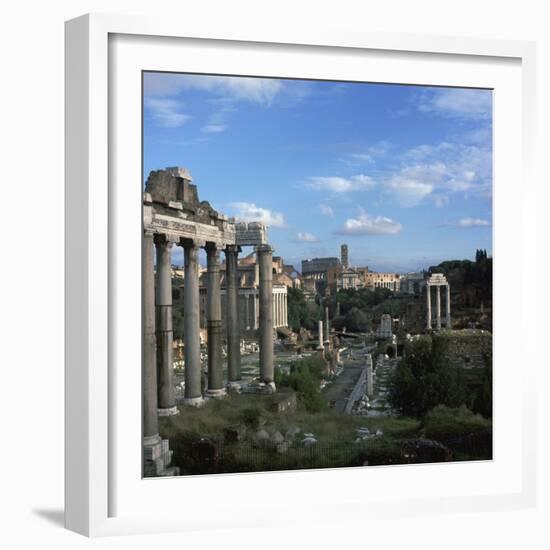 View of the Roman Forum, 5th Century Bc-CM Dixon-Framed Photographic Print