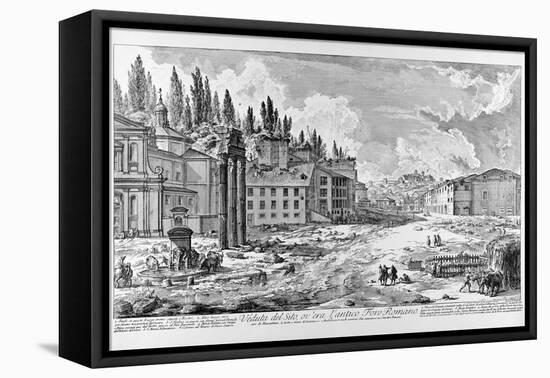 View of the Roman Forum, C.1747-78-Giovanni Battista Piranesi-Framed Stretched Canvas