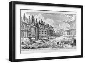 View of the Roman Forum, C.1747-78-Giovanni Battista Piranesi-Framed Giclee Print