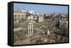 View of the Roman Forum (Foro Romano) from the Palatine Hill, Rome, Lazio, Italy-Stuart Black-Framed Stretched Canvas