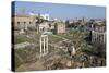 View of the Roman Forum (Foro Romano) from the Palatine Hill, Rome, Lazio, Italy-Stuart Black-Stretched Canvas