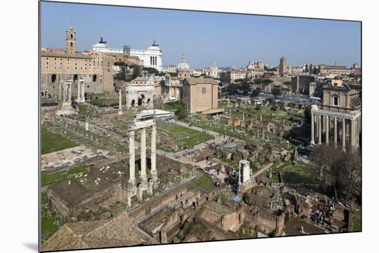 View of the Roman Forum (Foro Romano) from the Palatine Hill, Rome, Lazio, Italy-Stuart Black-Mounted Photographic Print