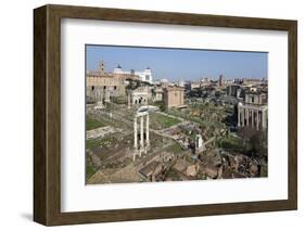 View of the Roman Forum (Foro Romano) from the Palatine Hill, Rome, Lazio, Italy-Stuart Black-Framed Photographic Print