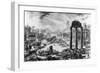 View of the Roman Forum, from the 'Views of Rome' Series, 1758-Giovanni Battista Piranesi-Framed Giclee Print