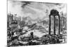 View of the Roman Forum, from the 'Views of Rome' Series, 1758-Giovanni Battista Piranesi-Mounted Giclee Print