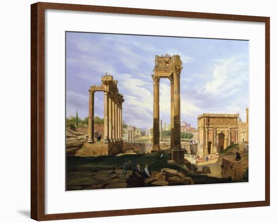 View of the Roman Forum-Jodocus Sebasiaen Adeele-Framed Giclee Print