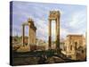 View of the Roman Forum-Jodocus Sebasiaen Adeele-Stretched Canvas