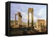 View of the Roman Forum-Jodocus Sebasiaen Adeele-Framed Stretched Canvas