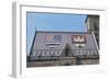 View of the Roof with the Coat of Arms of the Habsburg Empire of Croatia and the Emblem of Zagreb-null-Framed Giclee Print