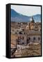 View of the Rooftops of Palermo with the Hills Beyond, Sicily, Italy, Europe-Martin Child-Framed Stretched Canvas