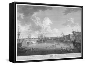 View of the Royal Dockyard, Deptford, London, 1793-W Woollett-Framed Stretched Canvas