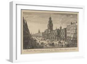 View of the Royal Exchange London, 1751-Thomas Bowles-Framed Giclee Print