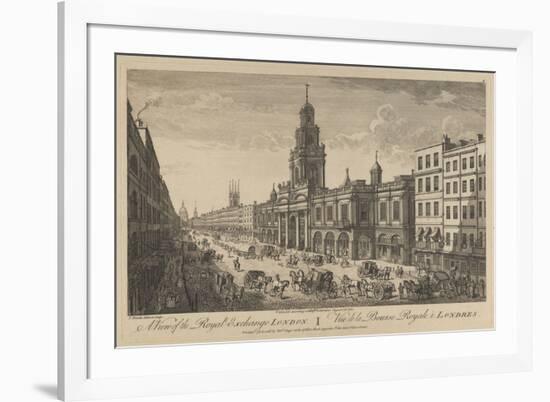 View of the Royal Exchange London, 1751-Thomas Bowles-Framed Giclee Print