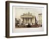 View of the Royal Exchange's West Front, London, 1854-Charles Claude Bachelier-Framed Giclee Print