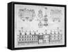 View of the Royal Exchange with Coats of Arms Above, City of London, 1569-null-Framed Stretched Canvas
