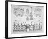 View of the Royal Exchange with Coats of Arms Above, City of London, 1569-null-Framed Giclee Print