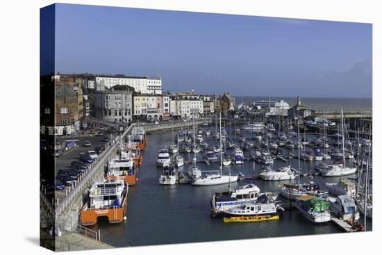 View of the Royal Harbour and Marina at Ramsgate, Kent, England, United Kingdom-John Woodworth-Stretched Canvas