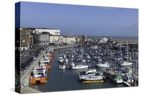 View of the Royal Harbour and Marina at Ramsgate, Kent, England, United Kingdom-John Woodworth-Stretched Canvas