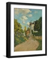 View of the Rue De Moubuisson, Louveciennes, 1874-Alfred Sisley-Framed Giclee Print