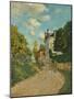 View of the Rue De Moubuisson, Louveciennes, 1874-Alfred Sisley-Mounted Giclee Print