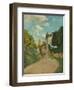 View of the Rue De Moubuisson, Louveciennes, 1874-Alfred Sisley-Framed Giclee Print