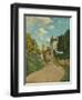 View of the Rue De Moubuisson, Louveciennes, 1874-Alfred Sisley-Framed Giclee Print