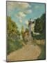 View of the Rue De Moubuisson, Louveciennes, 1874-Alfred Sisley-Mounted Giclee Print