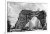 View of the Ruined Portico of the Villa Dei Sette Bassi, from the 'Views of Rome' Series, C.1760-Giovanni Battista Piranesi-Framed Giclee Print