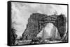 View of the Ruined Portico of the Villa Dei Sette Bassi, from the 'Views of Rome' Series, C.1760-Giovanni Battista Piranesi-Framed Stretched Canvas