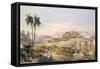 View of the Ruins of Karnak in Egypt-Charles Pierron-Framed Stretched Canvas