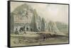 View of the Ruins of Petra, Jordan, 1839-David Roberts-Framed Stretched Canvas