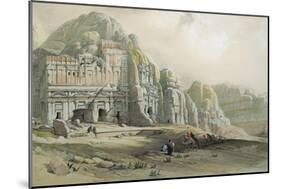View of the Ruins of Petra, Jordan, 1839-David Roberts-Mounted Giclee Print