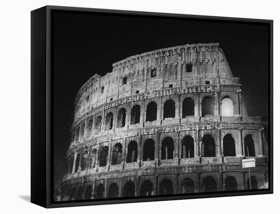 View of the Ruins of the Colosseum in the City of Rome-Carl Mydans-Framed Stretched Canvas