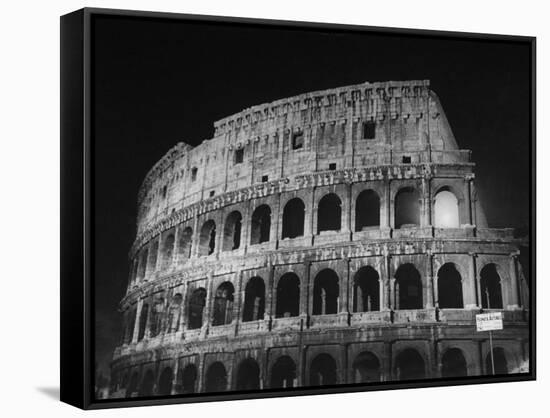 View of the Ruins of the Colosseum in the City of Rome-Carl Mydans-Framed Stretched Canvas