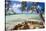 View of the Rum Point Jetty, Grand Cayman Island-George Oze-Stretched Canvas