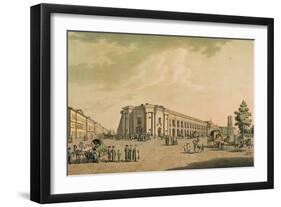 View of the Russian Shops on the Nevsky Prospekt, with the House of the Duma, St. Petersburg, 1802-Benjamin Patersson-Framed Giclee Print